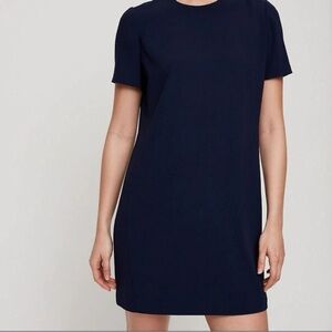Babaton Black Patricio Mini Dress Crew Neck Short Sleeve